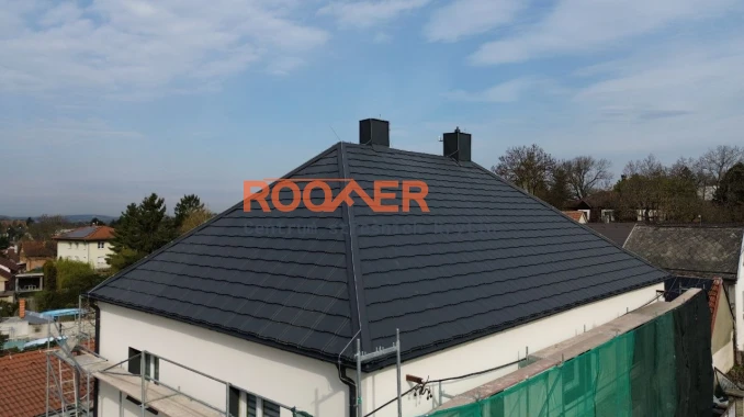 Rekonstrukce střechy Zdiby | Plechová střecha BILKA Britanic | ROOFER.cz