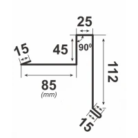 Verge trim 312mm/2000mm