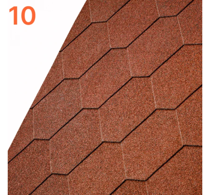 Bituminous tile IKO Superglass HEX