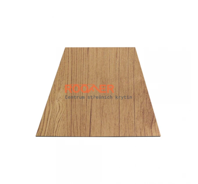 Rovný Plech s ochrannou fólií (1,25*2,00 m) - Dřevo 0,45 mm