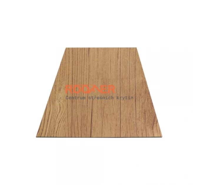 Straight Sheet with protective foil (1.25*2.00 m) - Wood 0.45 mm