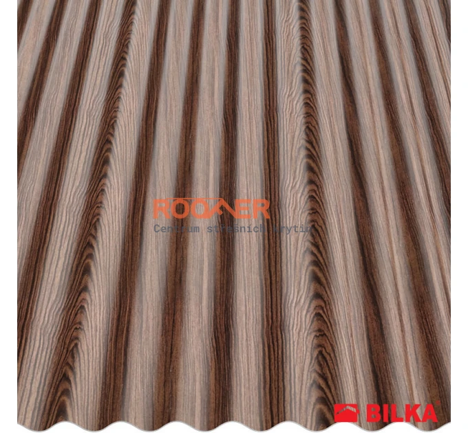 Profiled sheet metal S18 Sinus Wood