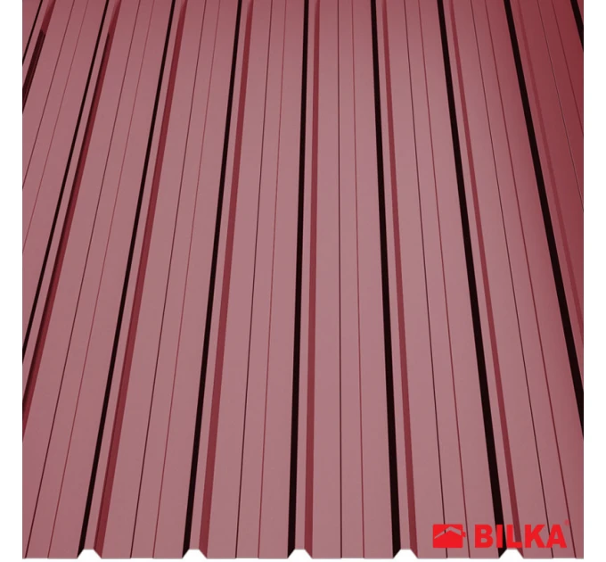 Profiled sheet metal T10 Gloss 2.00*0.93m (1.86m2) Chocolate brown RAL: 8017