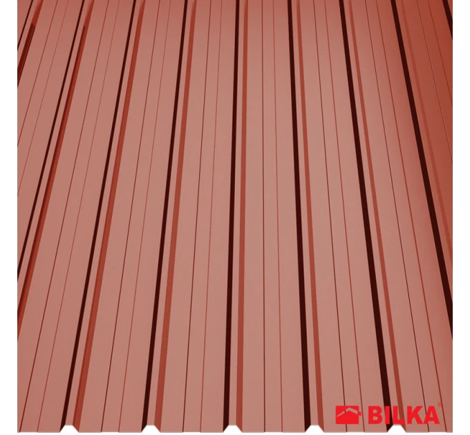 Profiled sheet metal T12 Glossy 2.00*0.91m (1.82m2) Brown Red RAL: 3011