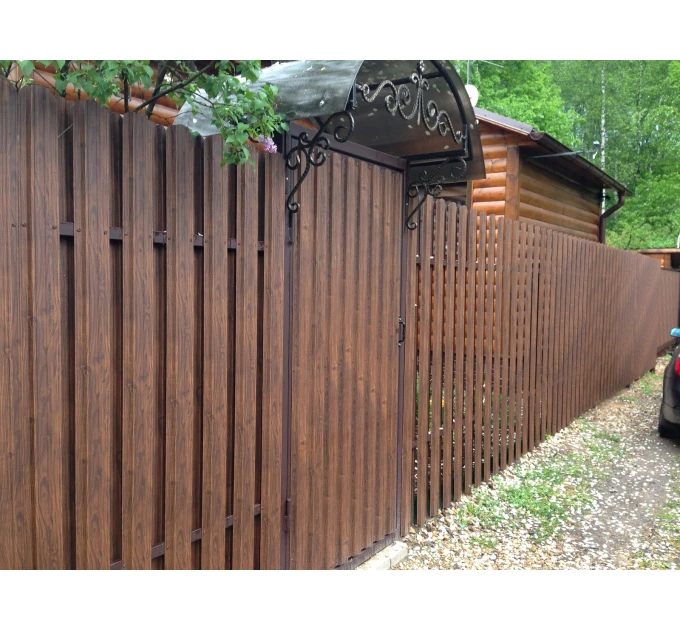 Metal fence profiles / WOODEN IMITATION 0.45mm