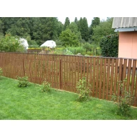 Ocelová plotová lamela / Dřevo 0.45mm