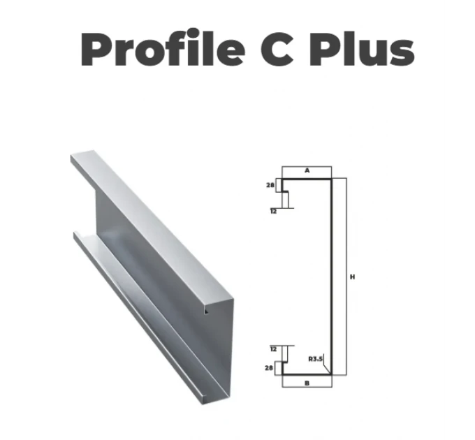 Konstrukční pozinkovaní profil C Plus