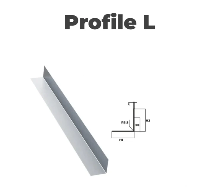 Galvanized structural L profile