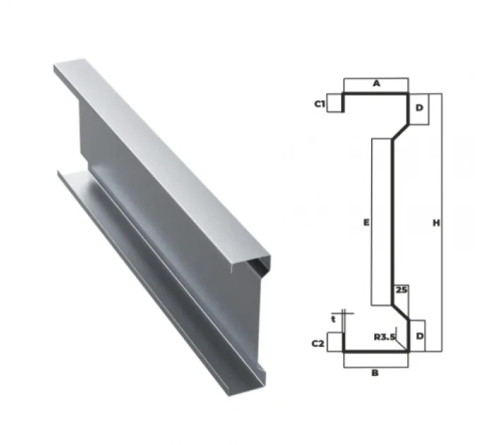 Galvanized structural Sigma profile