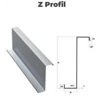 Konstrukční pozinkovaní profil Z