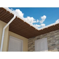 Střešní podhled Infratop Soffit se skrytou perforací SVP-09 barva ořech 2700 mm