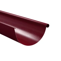 Half-round gutter 125/4000 mm Glossy