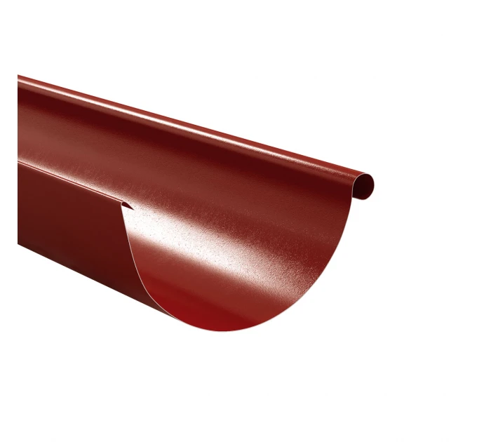 Half-round gutter 125/2000 mm Glossy