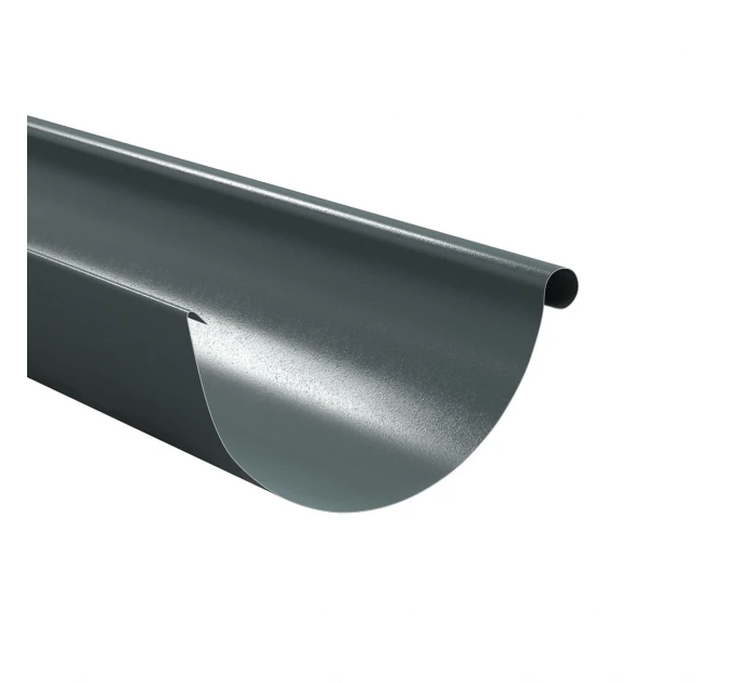 Half-round gutter 125/4000 mm Glossy