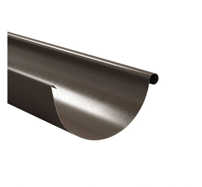 Half-round gutter 125/2000 mm Glossy