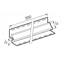 Vnitřní rohová lišta k fasádnímu obkladu VILO Fronto - SVP-13, 3050 mm