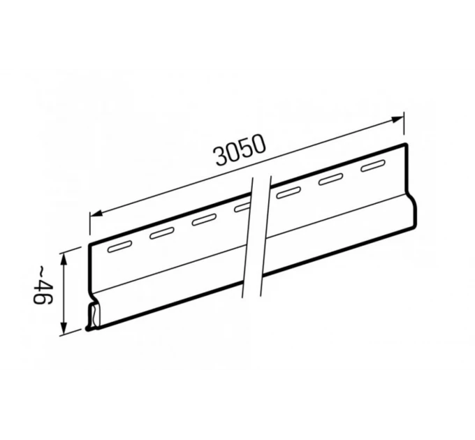 Base rail VILO Fronto SV-11, 3050 mm