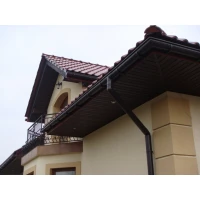 Střešní podhled Infratop Soffit se skrytou perforací SV-09 barva hnědá 2700 mm