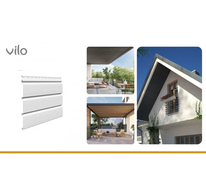 Střešní podhled Infratop Soffit se skrytou perforací SV-09 barva bílá 2700 mm