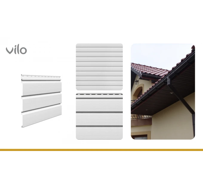 Střešní podhled Infratop Soffit se skrytou perforací SV-09 barva bílá 2700 mm