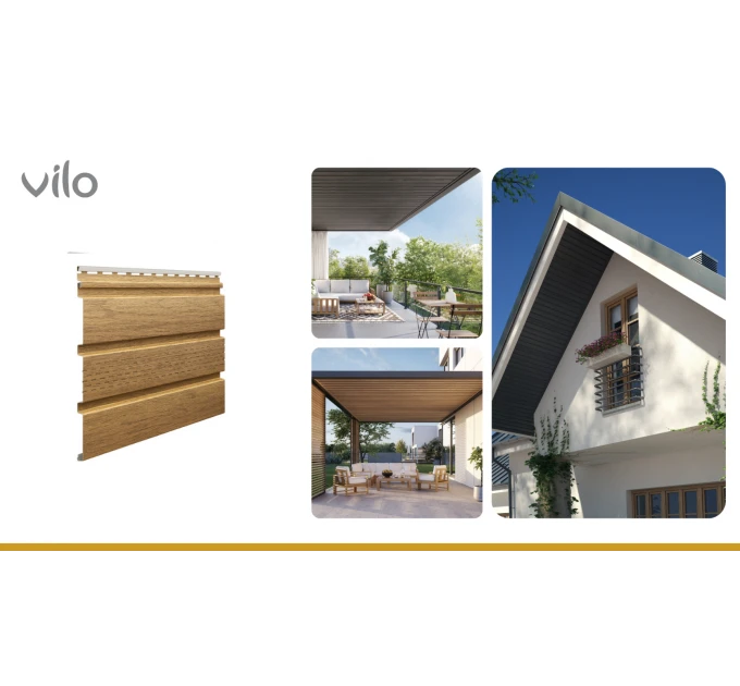 Střešní podhled Infratop Soffit s perforací SVP-07 barva dub winchester 2700 mm