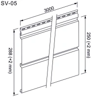 Facade cladding Vinyl Siding MAX-3 Golden Oak SXP-05