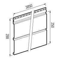 Facade cladding Vinyl Siding MAX-3 ash SXP-05