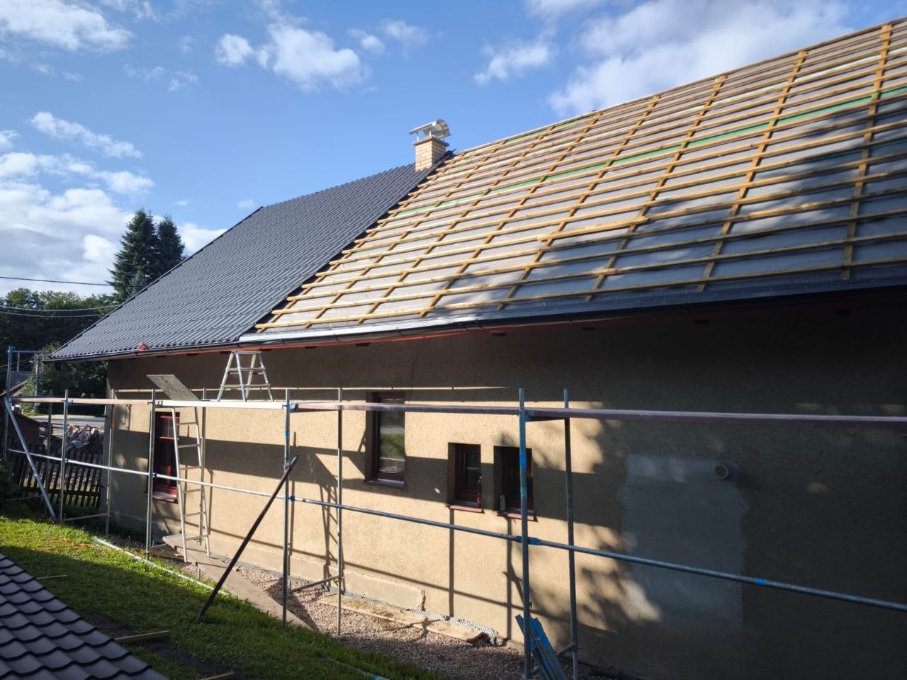 Kompletní rekonstrukce střechy – Valteřice 83, Jilemnice